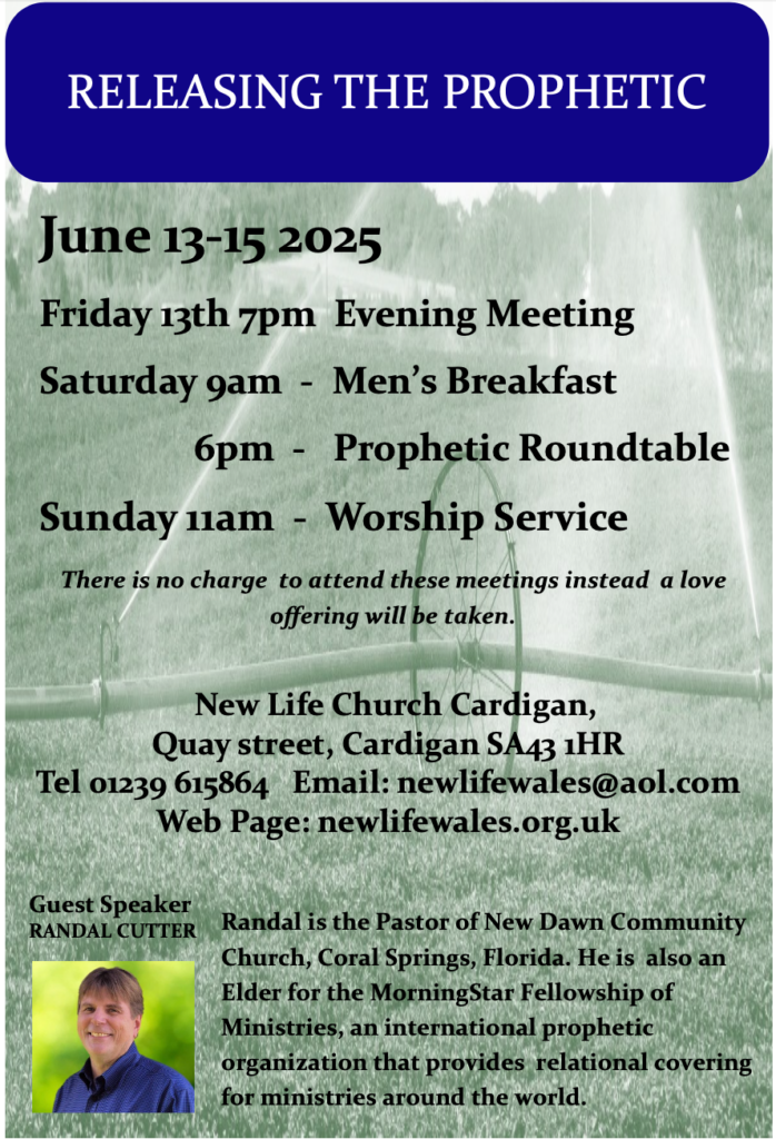 Flyer for the event - same information as the text on the page plus a photo of Randal Cutter